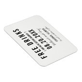Gratis Drinken Weddenschap Save the Date Magnets Magneet (Rechterzijde)
