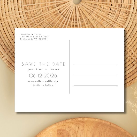 Gratis Drinken Wijnmakerij Bruiloft Save the Date Aankondigingskaart