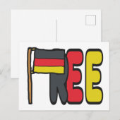 Gratis Duitsland Dexit Briefkaart (Voorkant / Achterkant)