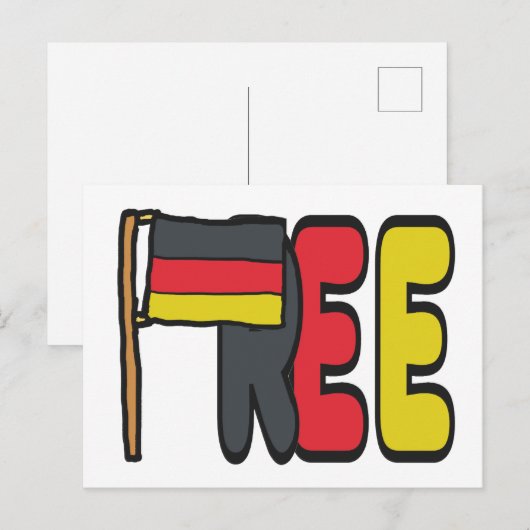 Gratis Duitsland Dexit Briefkaart (Voorkant / Achterkant)
