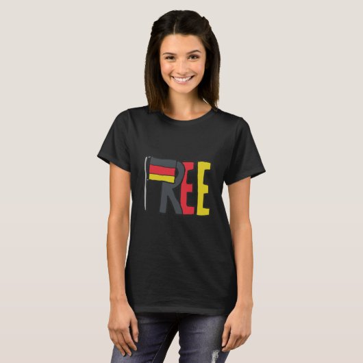 Gratis Duitsland Dexit T-shirt (Voorkant volledig)