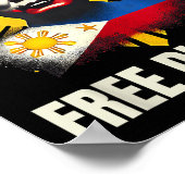 Gratis Duterte Du30 President Rodrigo Digong Patri Poster (Hoek)