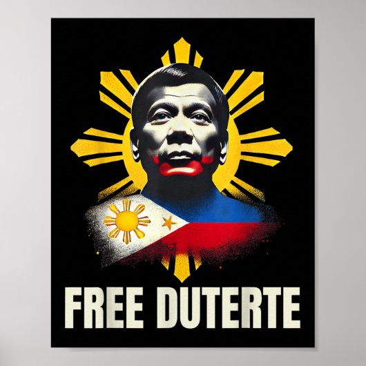 Gratis Duterte Du30 President Rodrigo Digong Patri Poster (Voorkant)