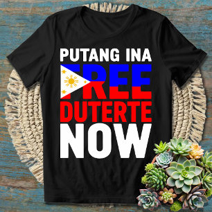 Gratis Duterte Nu sta ik met PRRD Rodrigo Digong T-shirt