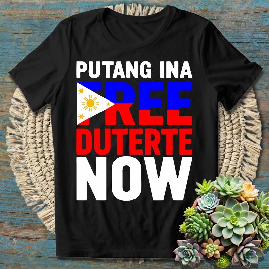 Gratis Duterte Nu sta ik met PRRD Rodrigo Digong T-shirt
