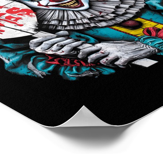 Gratis een knuffels enge clown personage Valentijn Poster (Hoek)