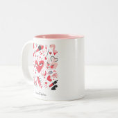 Gratis en Fabulous Valentijnsdag Koffiemok Tweekleurige Koffiemok (Voorkant links)