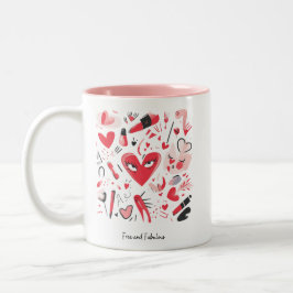 Gratis en Fabulous Valentijnsdag Koffiemok Tweekleurige Koffiemok