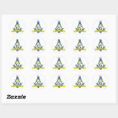 Gratis en geaccepteerde maten ronde sticker (Vel)