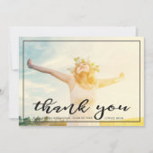 Gratis en gefocust | Afstuderen Hartelijk dank | D Bedankkaart (Voorkant)