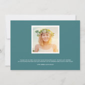 Gratis en gefocust | Afstuderen Hartelijk dank | D Bedankkaart (Achterkant)