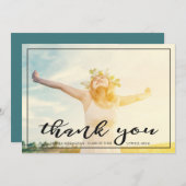 Gratis en gefocust | Afstuderen Hartelijk dank | D Bedankkaart (Voorkant / Achterkant)