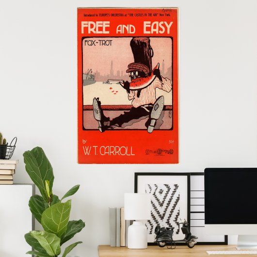 Gratis en gemakkelijk poster (Thuiskantoor)