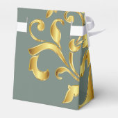 Gratis en groene Bridesmaid-doos Bedankdoosjes (Achterkant)