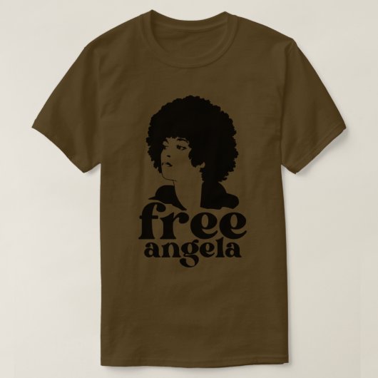 Gratis engelen Angela davis T-shirt (Design voorkant)