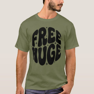 Gratis enorme tekst typografie ontwerp met vonken t-shirt