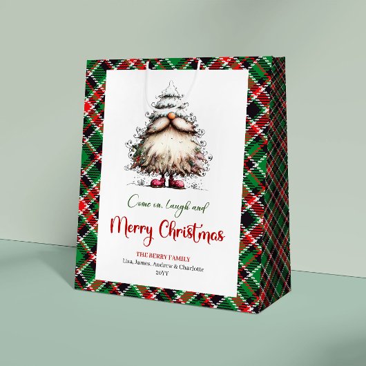 Gratis Fantasie Kerstman Speelse Kerstcadeautas Medium Cadeauzakje