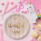 Gratis Faux Herfst met meerdere kleuren Papieren Bordje (Feest)