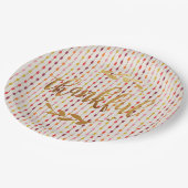 Gratis Faux Herfst met meerdere kleuren Papieren Bordje (Gekanteld)