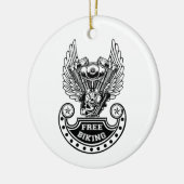 Gratis fietsen keramisch ornament (Links)