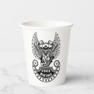 Gratis fietsen papieren bekers