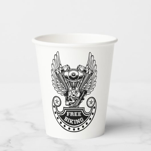 Gratis fietsen papieren bekers (Voorkant)