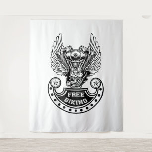 Gratis fietsen wandkleed