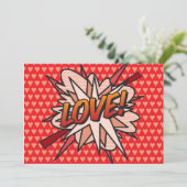 GRATIS Fun Retro Comic Book Pop Art Kaart (Staand voorkant)