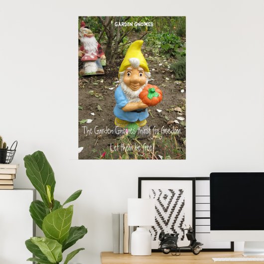 Gratis Garden gnomen Poster (Thuiskantoor)
