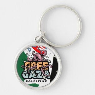 Gratis Gaza Palestina - Illustratie van Octopus Sleutelhanger