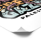 Gratis Gaza Palestina - Octopus Illustratie Foto Afdruk (Hoek)