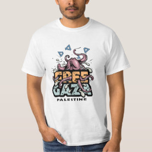 Gratis Gaza Palestina - Octopus Illustratie T-shirt