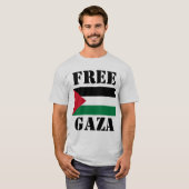 Gratis gaza t-shirt (Voorkant volledig)
