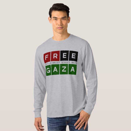 Gratis Gaza! T-shirt (Voorkant volledig)