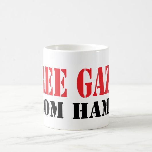 Gratis GAZA van HAMAS Koffiemok (Center)