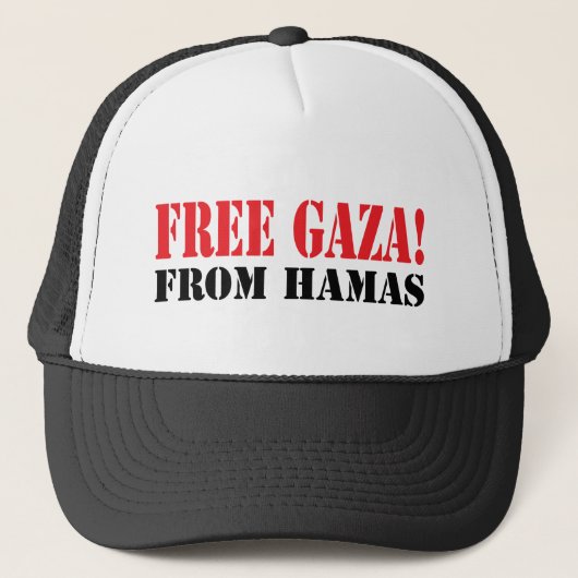 Gratis GAZA van HAMAS Trucker Pet (Voorkant)