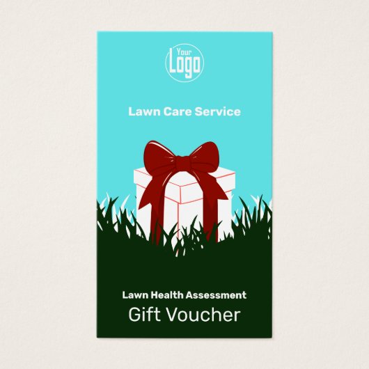 Gratis gazon service cadeaubon Kaart (Voorkant)