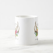 Gratis Gedirigeerde Modern Boho Chic Flowers Antle Koffiemok (Center)