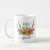 Gratis Gedirigeerde Modern Boho Chic Flowers Antle Koffiemok (Links)