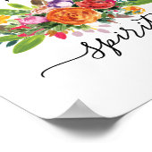 Gratis Gedirigeerde Modern Boho Chic Flowers Antle Poster (Hoek)