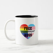 Gratis Gegreneerde GGBTQ (E)kwaliteitsgoederen Tweekleurige Koffiemok (Links)