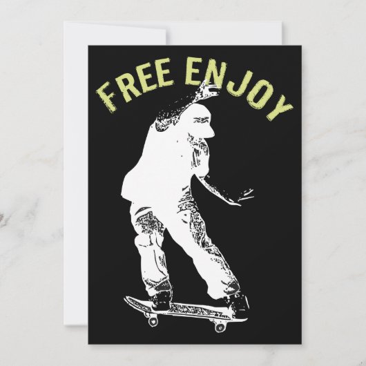 Gratis genieten van Retro Urban Skateboarden Aankondiging (Voorkant)