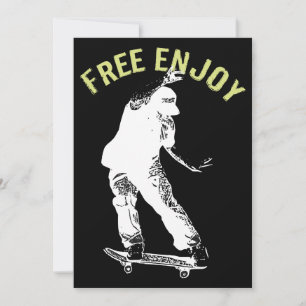 Gratis genieten van Retro Urban Skateboarden Aankondiging