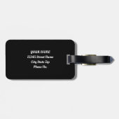 Gratis genieten van Retro Urban Skateboarden Bagagelabel (Achterkant horizontaal)