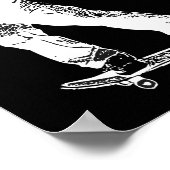 Gratis genieten van Retro Urban Skateboarden Poster (Hoek)