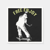 Gratis genieten van Retro Urban Skateboarden Servet (Voorkant)