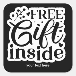 Gratis geschenk in de sticker