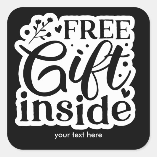 Gratis geschenk in de sticker (Voorkant)