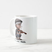 Gratis gespierde senioren genieten van het leven koffiemok (Voorkant links)