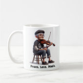 Gratis gespierde senioren genieten van het leven koffiemok (Links)